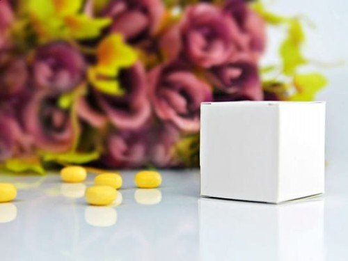 Pudełeczka kwadratowe, biały