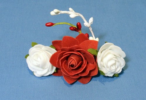 Klamra biało-czerwona 1