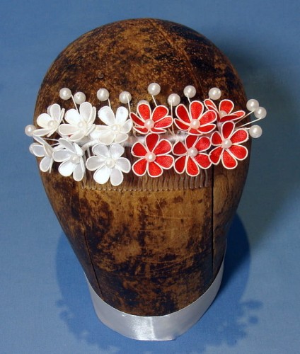 Grzebyk biało-czerwony 2