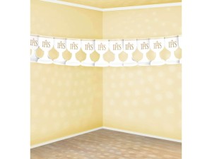 Baner papierowy,  Kielich, biały, 3m