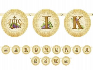 Baner I Komunia Św., 13 x 200cm